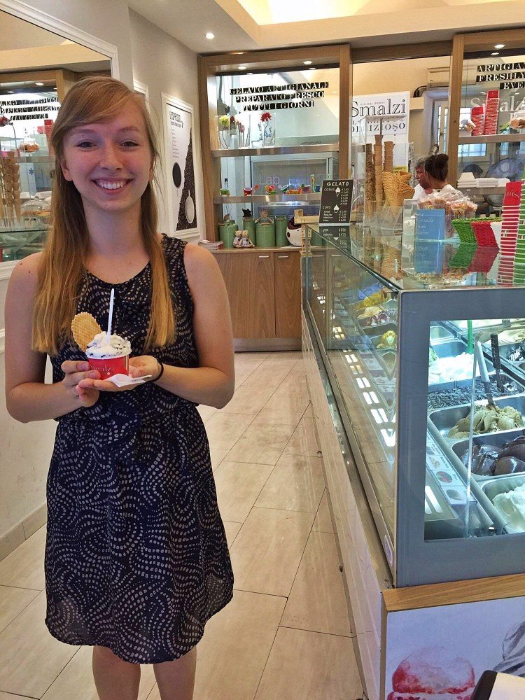 First gelato, September 1