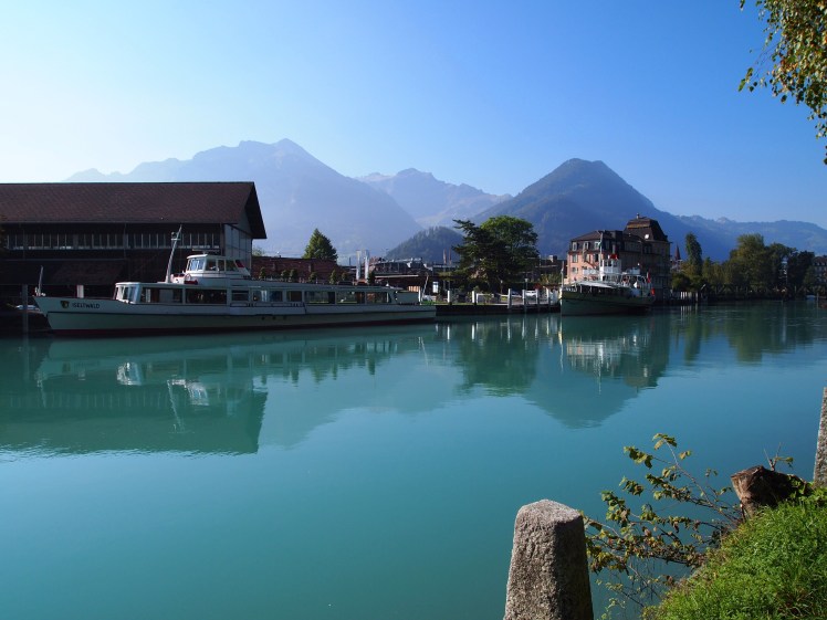 The Aare river running through the city.