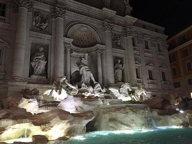 The Fontana di Trevi! We all embraced our inner Lizzie McGuires and threw the traditional three coins in the fountain. Legend holds that the first coin ensures that you will return to Rome, the second, that you will find a new romance, and the third, a happy marriage. Either that, or they're just good luck. Nobody really knows for sure. 