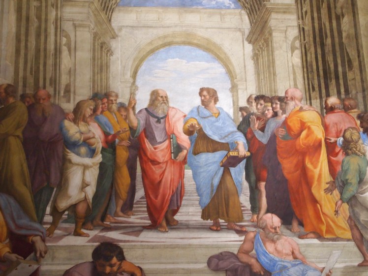 The School of Athens - one of the Renaissance artist Raphael's most famous works. 