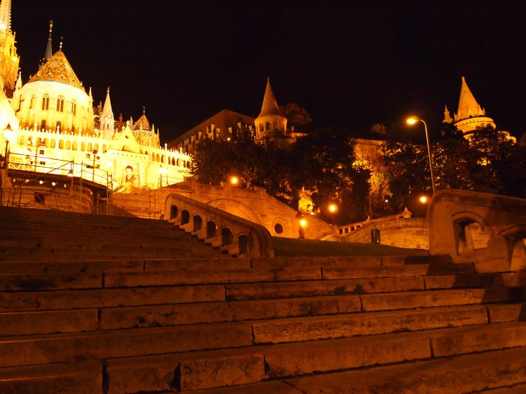 Our first glimpse of Matthias Church and Halászbástya - the Fisherman’s Bastion. We felt like princesses climbing these stairs. 