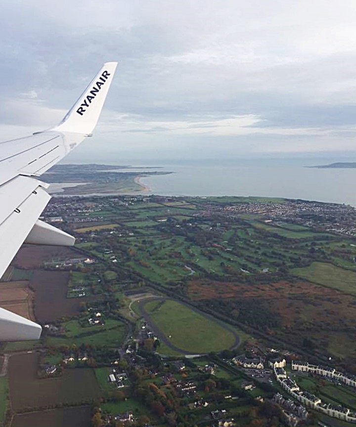 First glimpse of Ireland. 